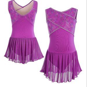 Sale! Capezio Girls Pink/Multi Holographic Dot Leotard L